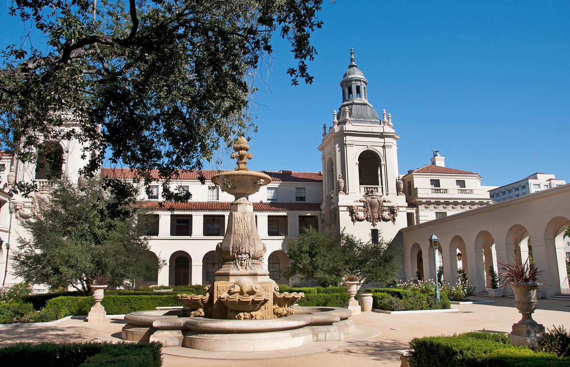 The Good Place: Pasadena City Hall courtyard, Pasadena, California
